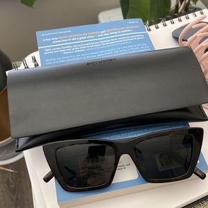 YSL Mica sunglasses tortoise shell